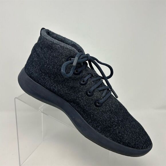 Allbirds Men's Blue Wool Runner-Up Mizzles High Top Sneakers Size 11 - Picture 3 of 14